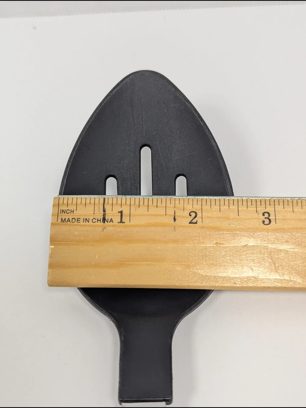 Amco Kitchen Utensil Black Silver Stainless Steel Nylon Slotted Spoon 8074